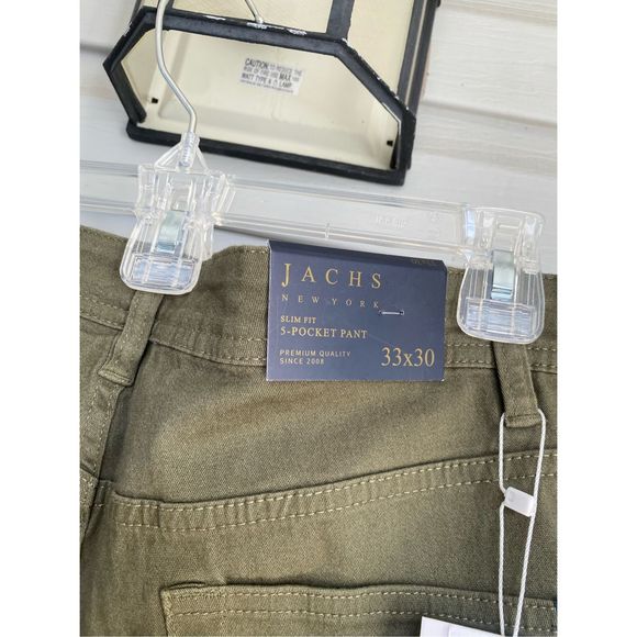 Jachs New York NWT Straight Fit Mid-Rise 5 Pocket Pant, Sz 33 x 30, MSRP $99 - Picture 5 of 11